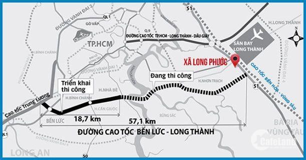 Mặt tiền Hương Lộ 12 -Xã Long Phước đối diện cổng số 1